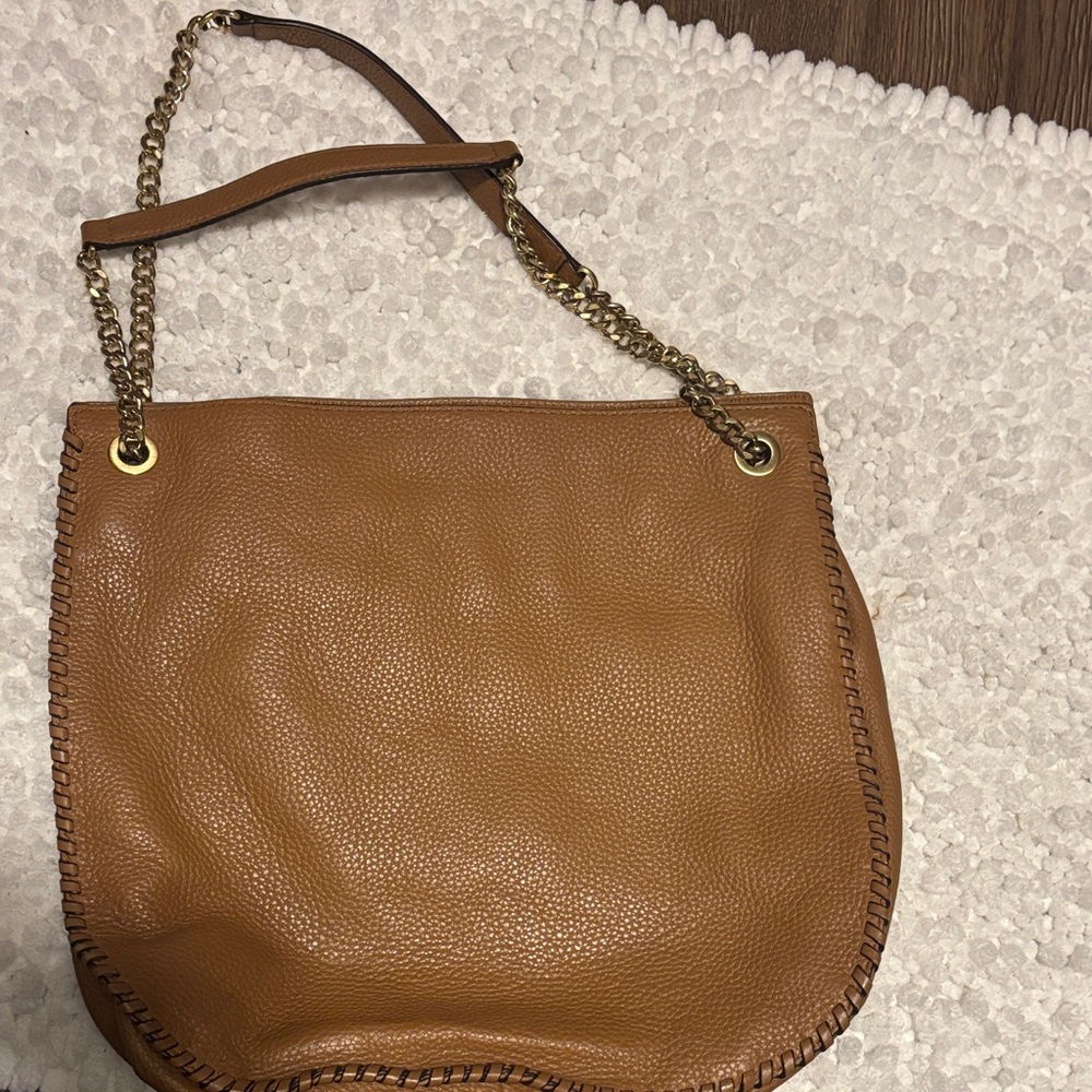 Elegant Tan Leather Women's Bag
